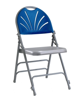 Folding Chairs | Fan Back Plus Folding Chair Blue